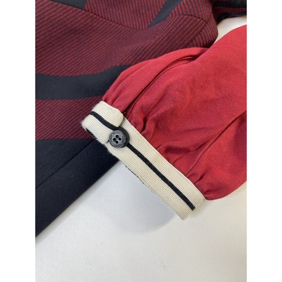 Karen Millen Red and Black Geometric Dress - Picture 3 of 9